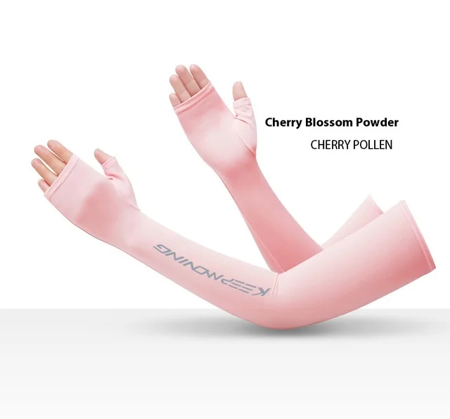 Outdoor Camouflage Sun Protection Gloves For Men And Women Cherry Blossom Powder - Shop at LoveMi