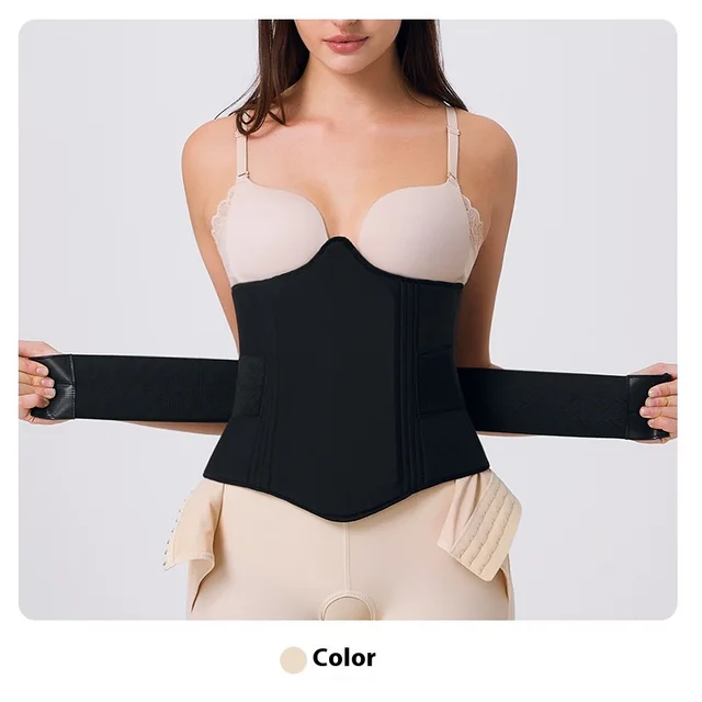 Postoperative Liposuction Waist And Abdomen Flakeboard Belt Black - Shop at LoveMi