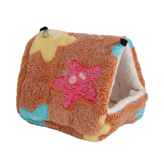Hamster Djungarian Hamster Sugar Glider Sleeping Bag Cotton Pet Nest Warm Winter Thickened Camel Starfish - Shop at LoveMi