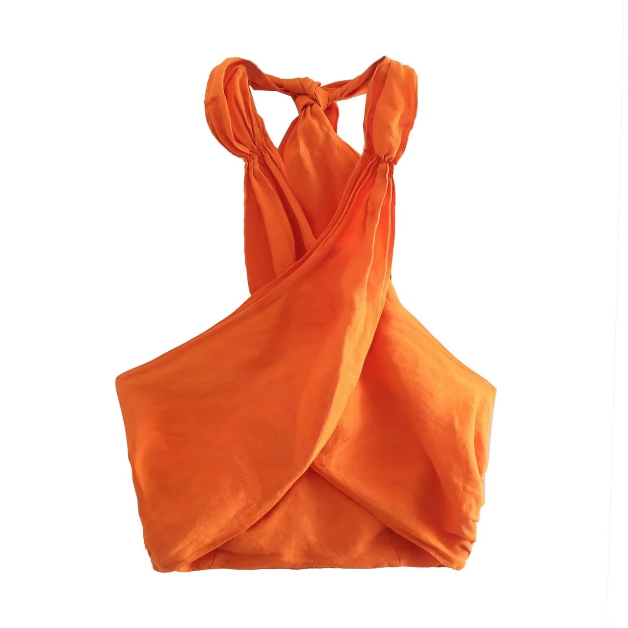 Tube Halter Multi-color Cool Top - Orange Top