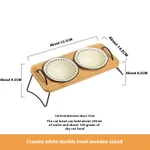 White Double Bowl