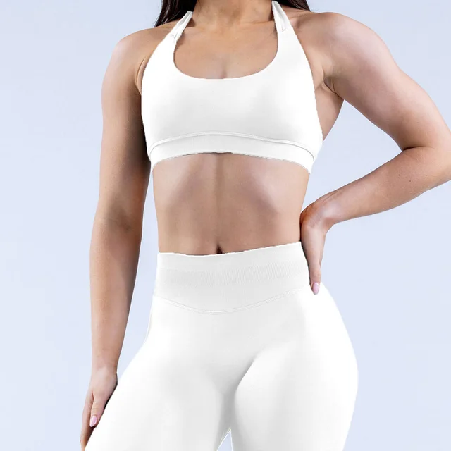High Elasticity Ultra fine Matte Nylon Suspender Seamless Sports Underwear Shorts Set With Beautiful Back White - Shop at LoveMi