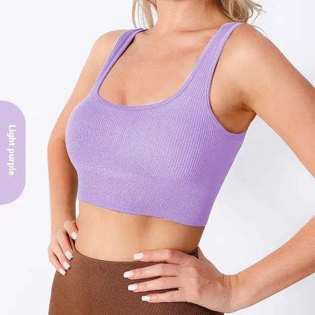 Sports Vest Integrated With Chest Pad High Strength Light Purple - Shop at LoveMi