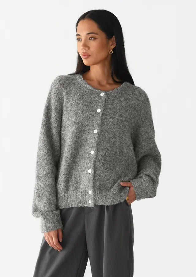 Fashion Personality Women's Vintage Wool Sweater Coat 15 Gray - Shop at LoveMi