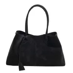 Tote Bag Large Capacity Commuter Portable Underarm Bag About Posture Magnetic Snap Bag - Black