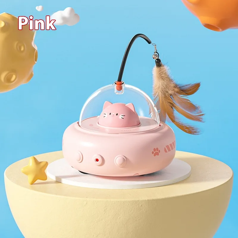 Smart Teaser Cat Toy Electric UFO Cat Teaser Stick With Bell Training Pet Toys Replaceable Feather Interactive Cat Supplies Pet Supplies Pets Produ... Cherry Blossom Powder - Shop at LoveMi