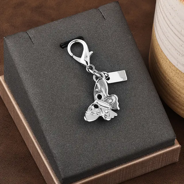 Car Key Pendant Accessories Bear Butterfly Small Pendant - Shop at LoveMi