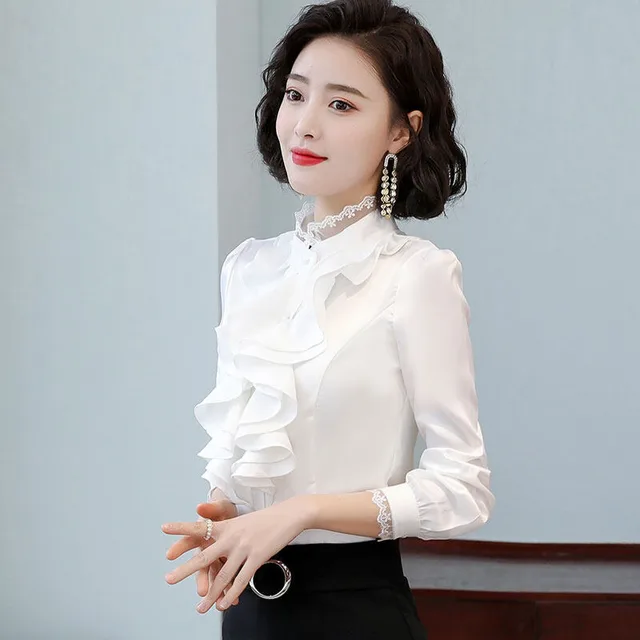 Women's Shirt Fashionable Fleece lined Padded Top Bottoming Shirt Jy662 White - Shop at LoveMi