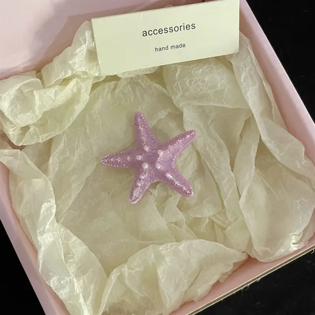 Ocean Wind Summer Simulation Shell Starfish Side Hairpin Pink Barrettes - Shop at LoveMi