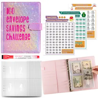 5A Money Saving Challenge Planner - Purple