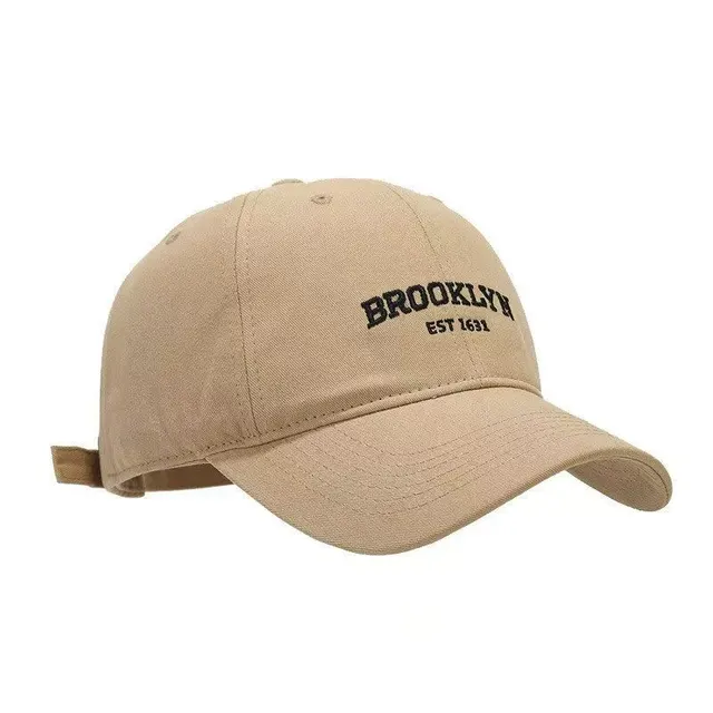 Women's Plus sized Deepening Hard Top Simple Printed Peaked Cap Khaki - Shop at LoveMi