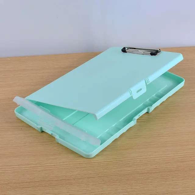 Waterproof Multifunctional Folder With Pen Slot Test Paper Material Storage Box Spring Green - Shop at LoveMi