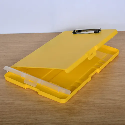 Waterproof Multifunctional Folder With Pen Slot Test Paper Material Storage Box Yellow - Shop at LoveMi