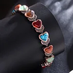 Peach Heart Bracelet