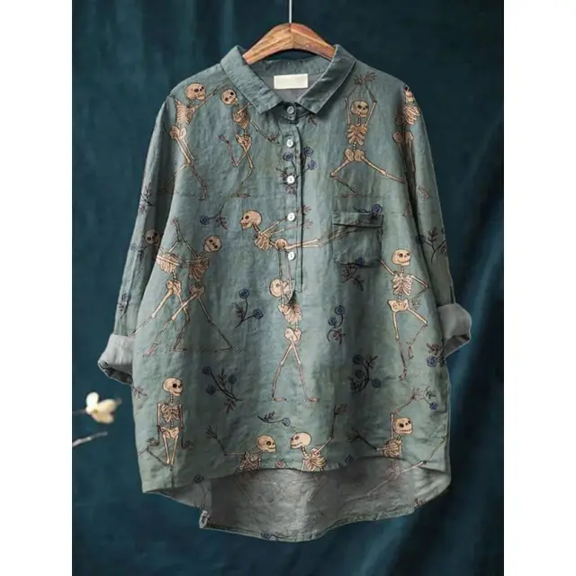 Animal Print Hawaiian Long Sleeve Shirt Ncxcs11 - Shop at LoveMi