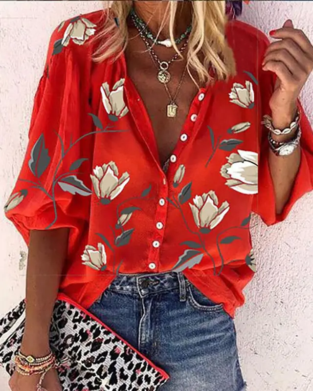 Ethnic Style Fashion Personalized Women's Shirt F169Z1045 - Shop at LoveMi