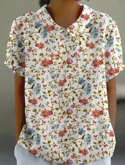 Summer Short Sleeve Printed Pullover Shirt Style34 4Xl - Shop at LoveMi