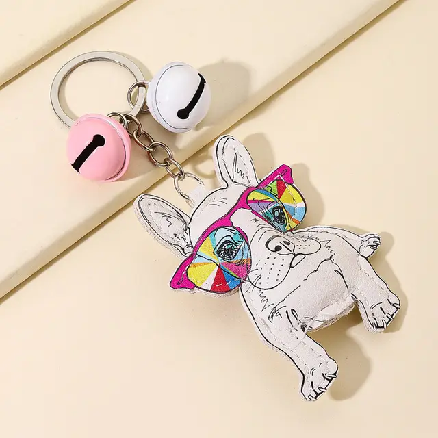 Leather Bell Sunglasses Keychain Picture Style - Shop at LoveMi