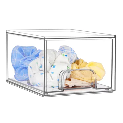 Transparent Cosmetic Storage Drawer type Stackable Multifunctional Finishing Box Single Pack - Shop at LoveMi