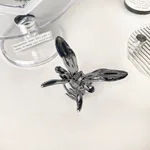 Elegant Style Hollow Butterfly Tassel Alloy Barrettes - Gun Black Butterfly 78Cm