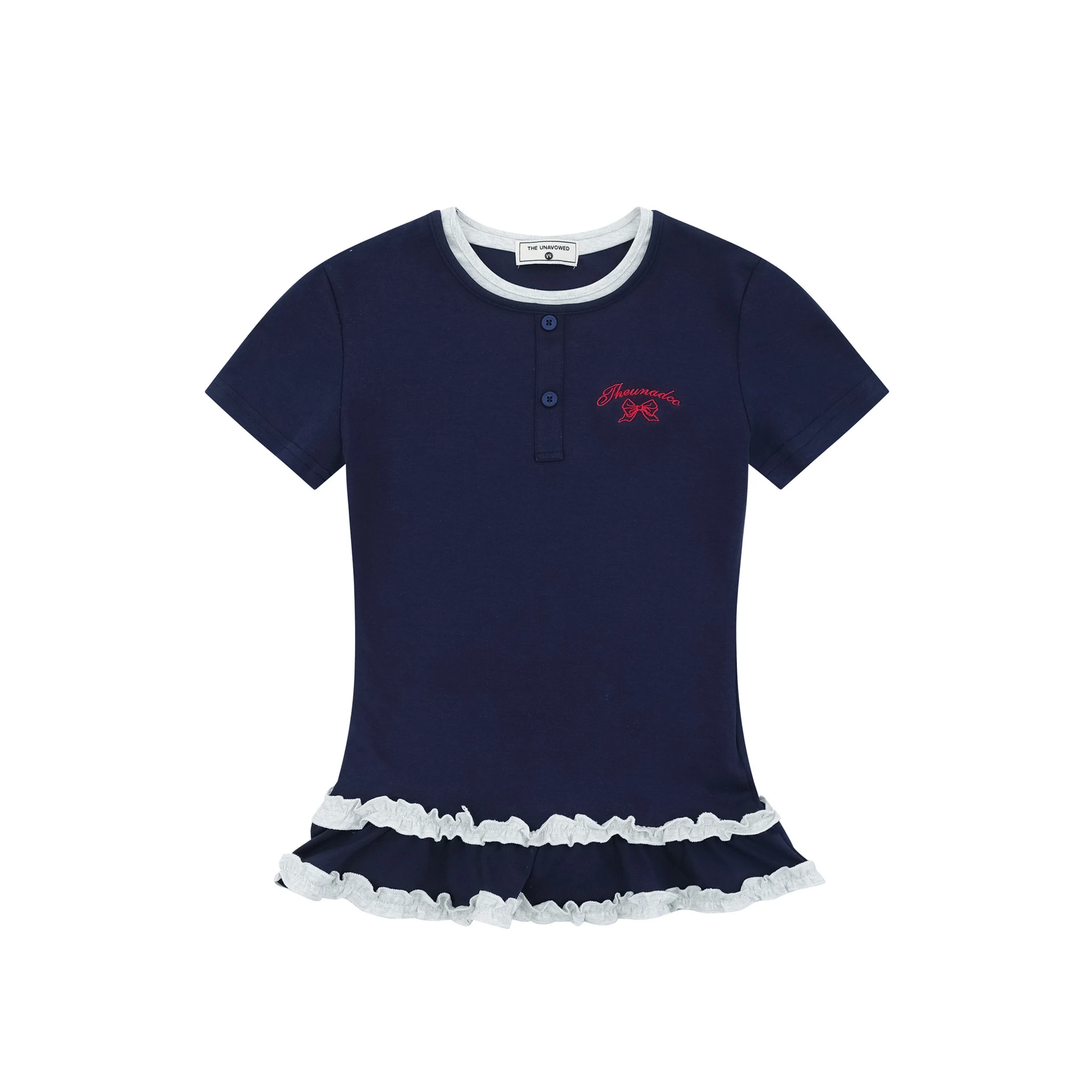 Fashion Women's Simple Short-sleeved T-shirt - Sapphire Blue