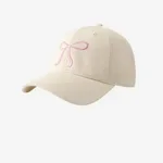 Bowknot Baseball Beige