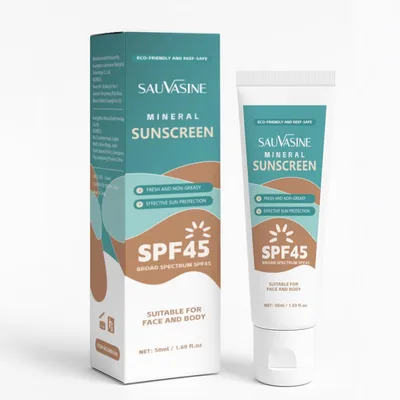 Cross border Shuo Wo Xin SAUVASINE Mineral UV Cream Sunscreen Refreshing And Non greasy Swx244 50 Ml - Shop at LoveMi