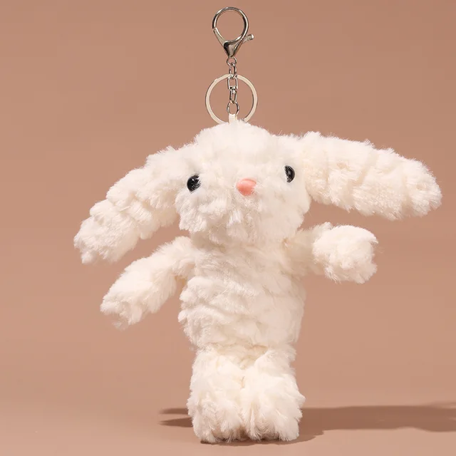 Cute Lop Eared Rabbit Big Ear Rabbit Pendant Bugs Bunny Plush Pendant Keychain - Shop at LoveMi