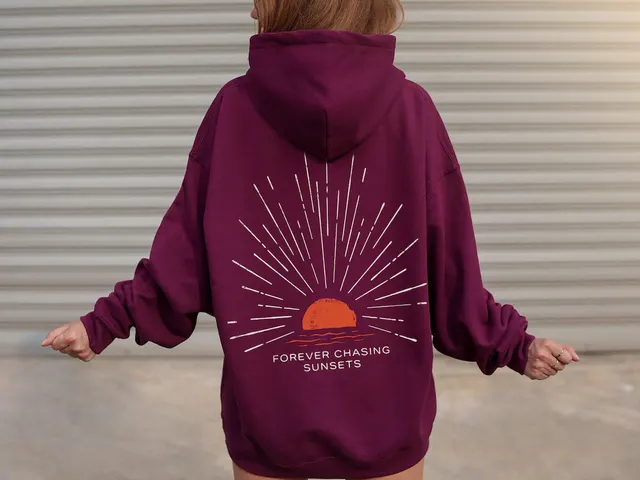 Sweater Printing Stylish Fashion Hooded Wine Red Ms109 - Shop at LoveMi