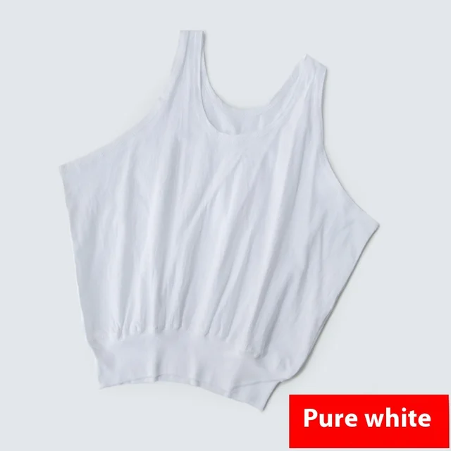 Cotton Middle aged And Elderly Women's I shaped Vest White - Shop at LoveMi