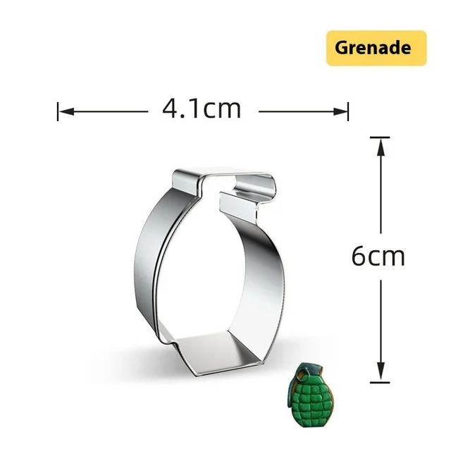 Creative Shape Stainless Steel Biscuit Mold Grenade - Shop at LoveMi