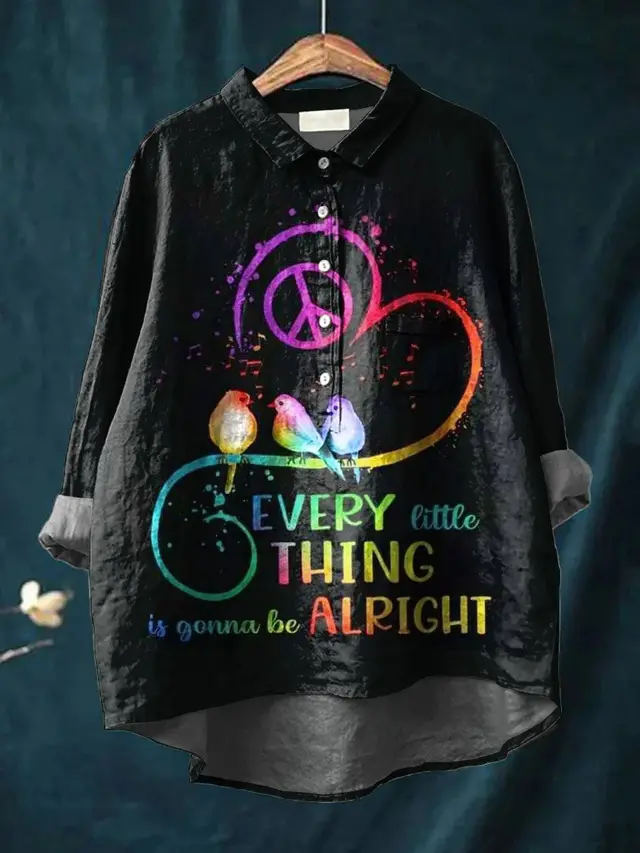 Fashion High grade Graffiti 3D Digital Printing Lapel Shirt 1 Color - Shop at LoveMi