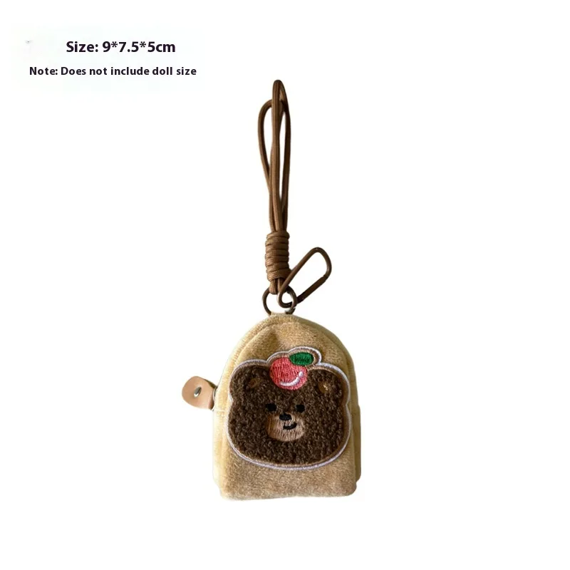 Kappabala Plush Coin Purse Children's Cute Schoolbag Pendant Storage Bag Hat Bunny Pink - Shop at LoveMi