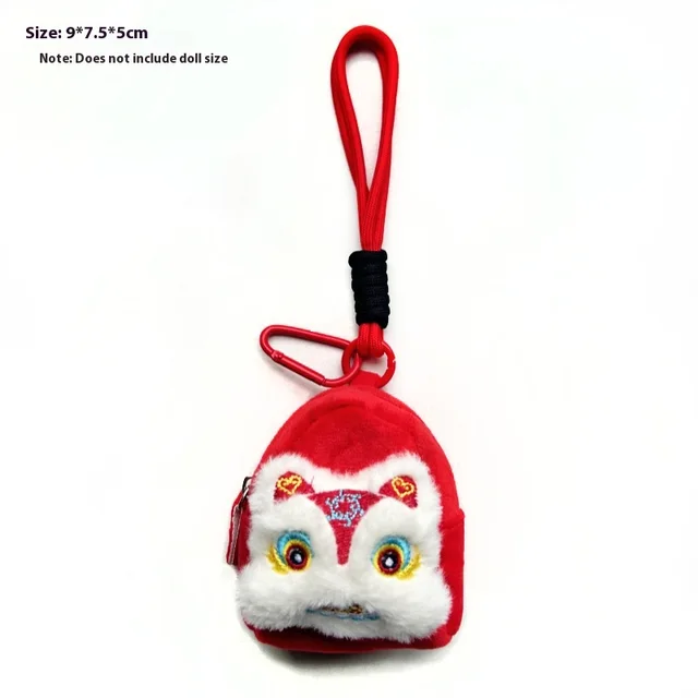 Kappabala Plush Coin Purse Children's Cute Schoolbag Pendant Storage Bag Money Coin Red - Shop at LoveMi
