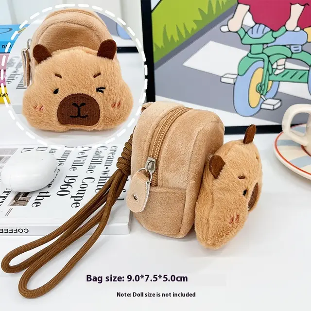 Kappabala Plush Coin Purse Children's Cute Schoolbag Pendant Storage Bag Shy Capabala - Shop at LoveMi