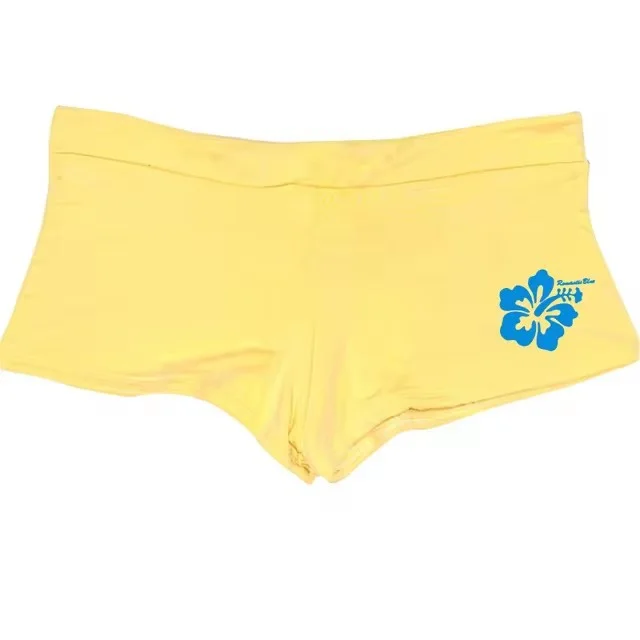 Simple Printed Casual Stylish And Comfortable Top Shorts 3 Yellow - Shop at LoveMi