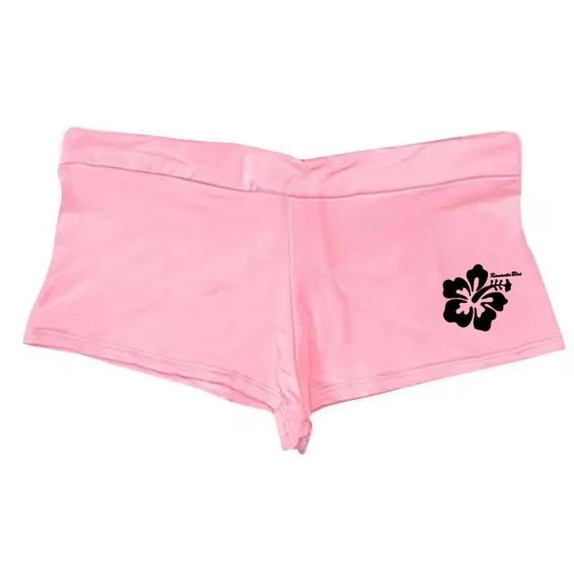 Simple Printed Casual Stylish And Comfortable Top Shorts Pink 3 - Shop at LoveMi