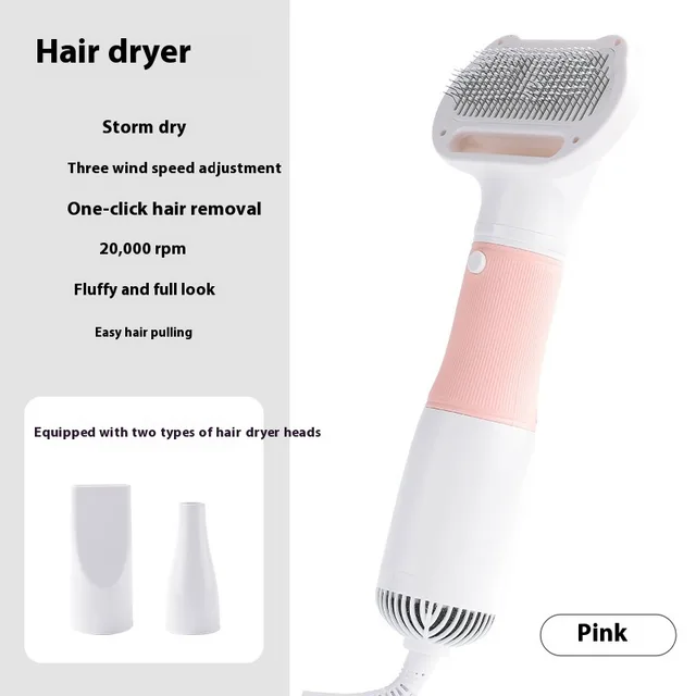 Pet Blowing Hair Pulling Artifact For Beauty Use Pink - Shop at LoveMi
