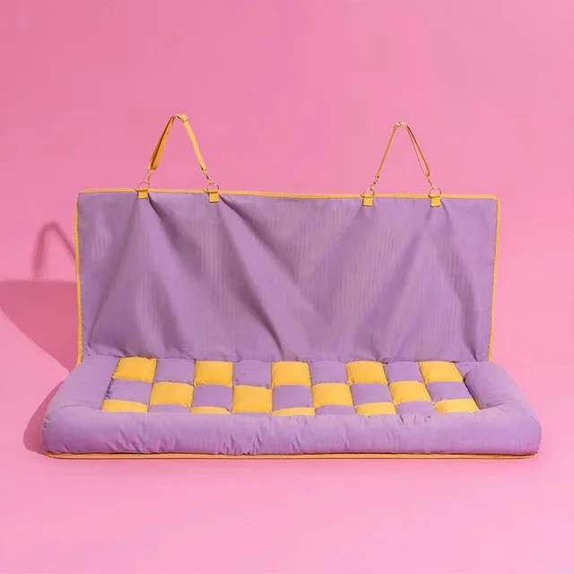 Car Seat Back Pet Bed Stitching Dog Bed Mat Purple - Shop at LoveMi