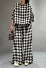 Black Large Plaids