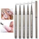 Ultra Fine Manicure Line Drawing Pen Metal Rod Suit Fluoresent Marker Hook Line Pen Manicure - Gun Color Metal - View 1