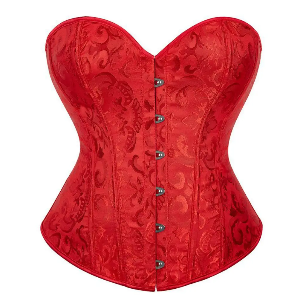 Court Corset Bridal Evening Dress Bottoming - Red
