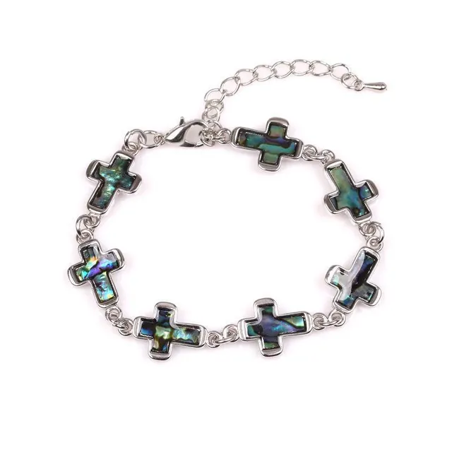 Animal Whale Penguin Butterfly Shell Abalone Bracelet Cross - Shop at LoveMi