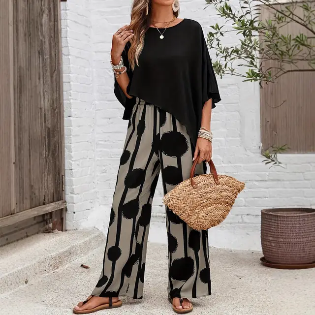 Summer Casual Women's Trousers Suit Black - Shop at LoveMi