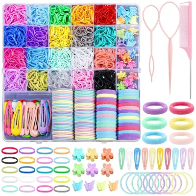 Girls Hair Rope Rubber Bands Set Hair Accessories Suit - Shop at LoveMi