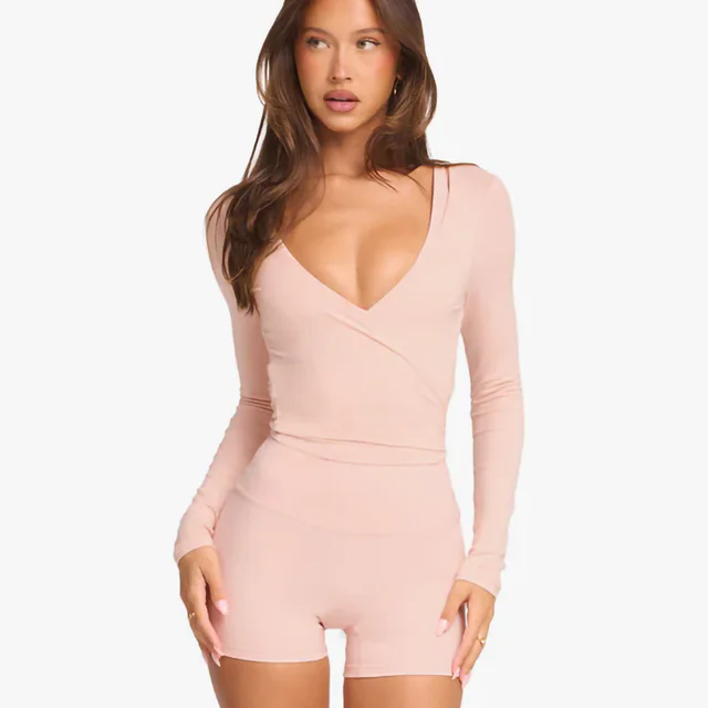 Women's Pure Color All matching Exercise Yoga Clothes Top Light Pink - Shop at LoveMi