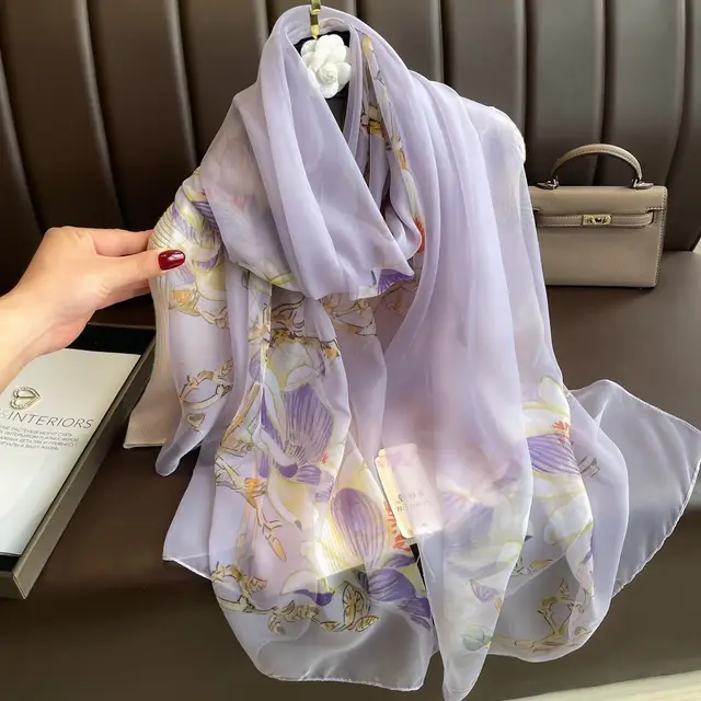 Silk All matching Yousoft Scarf Long Elegant Scarf Can Ruo Yunjin - Shop at LoveMi