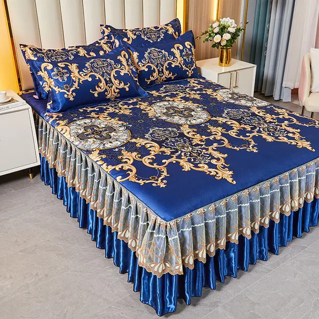Sleeping Mat Viscose Fiber Mat Bed Skirt Three piece Set Home Paris Fashion - Shop at LoveMi
