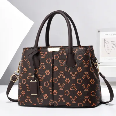 Women PU Leather Handbags Ladies Large Capacity Tote Bag Female Square Shoulder Bags New Fashion Crossbody Bags Coffee - Shop at LoveMi