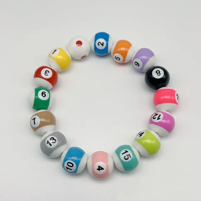 Fashion Personality DIY Billiard Dopamine Bracelet 14Pcs Wrist17Cm - Shop at LoveMi